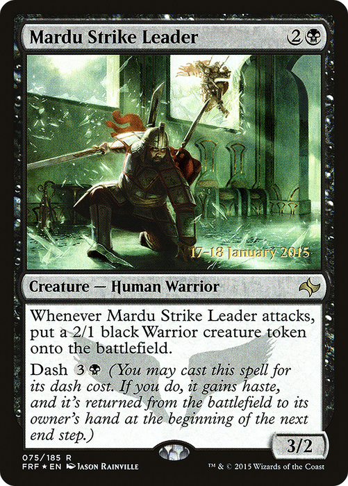 Mardu Strike Leader (PRE-75S) - rare - Foil