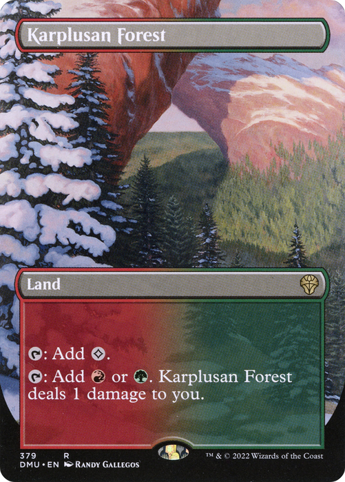 Karplusan Forest (DMU-379) - rare (Borderless) - Foil