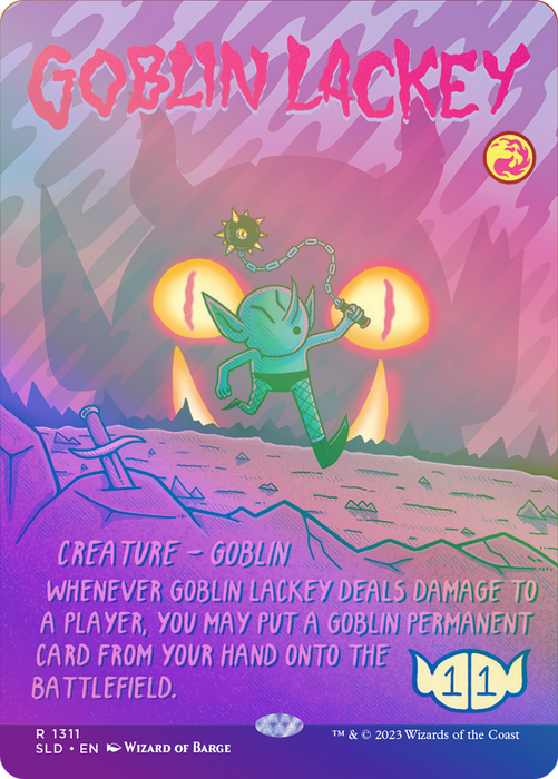 Goblin Lackey (SLD-1311★) - rare (Borderless) - Foil