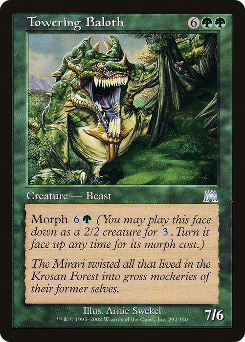 Towering Baloth (ONS-292) - uncommon - Foil