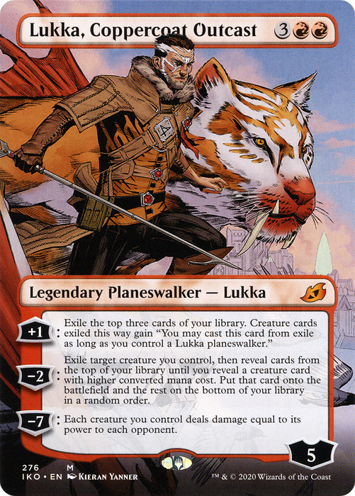 Lukka, Coppercoat Outcast (IKO-276) - mythic (Borderless)