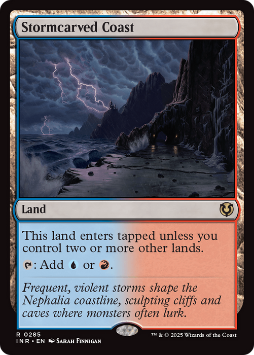 Stormcarved Coast (INR-285) - rare - Foil