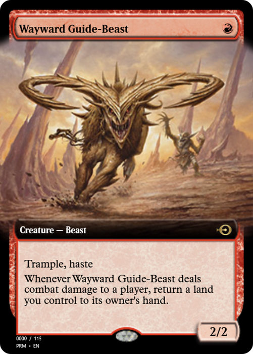Wayward Guide-Beast (PRM-83796) - rare - Foil
