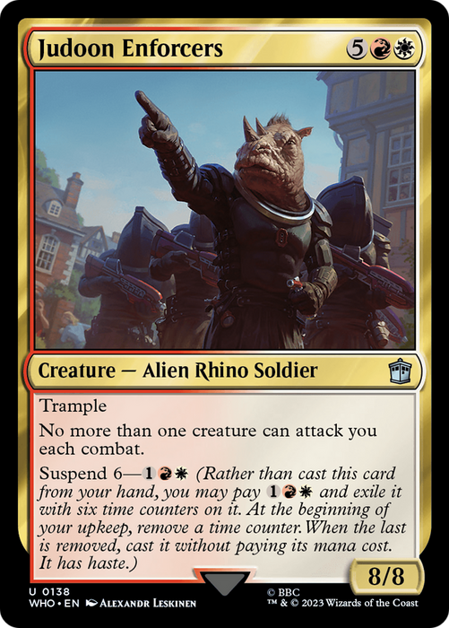 Judoon Enforcers (WHO-138) - uncommon - Foil