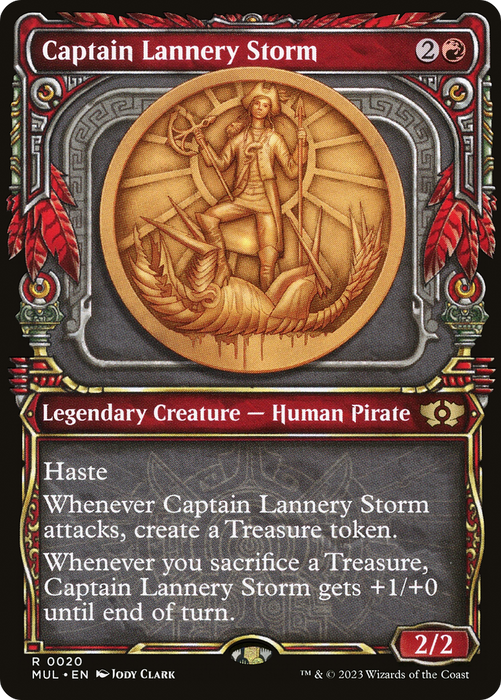 Captain Lannery Storm (MUL-020) - rare: (Showcase) - Foil
