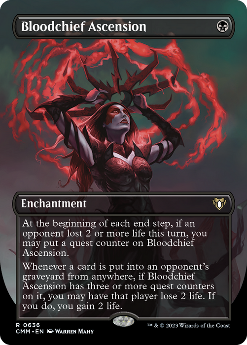 Bloodchief Ascension (CMM-636) - rare (Borderless)