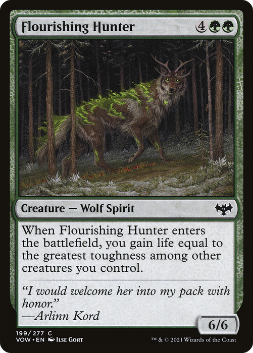 Flourishing Hunter (VOW-199) - common - Foil
