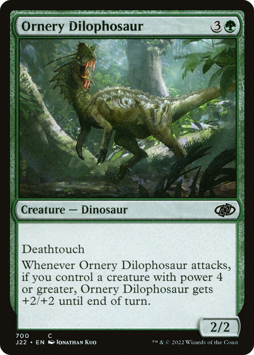 Ornery Dilophosaur (J22-700) - common