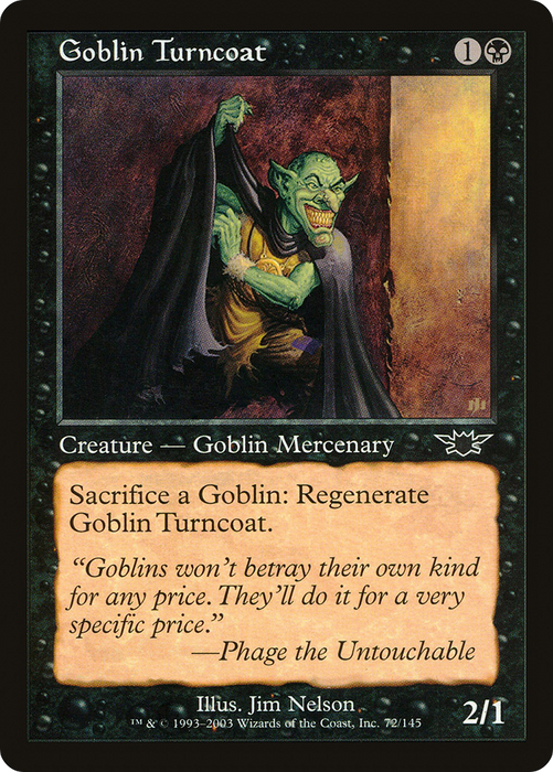 Goblin Turncoat (LGN-072) - common