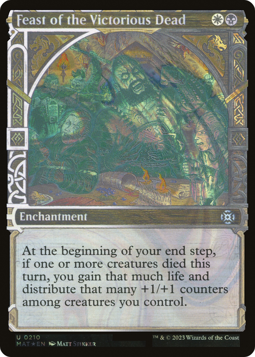 Feast of the Victorious Dead (MAT-210) - uncommon: (Showcase) - Foil