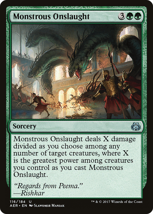 Monstrous Onslaught (AER-116) - uncommon