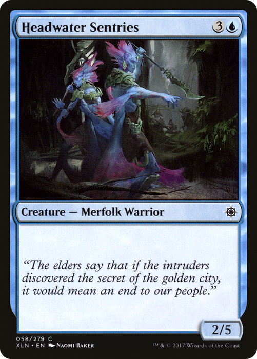 Headwater Sentries (XLN-058) - common - Foil