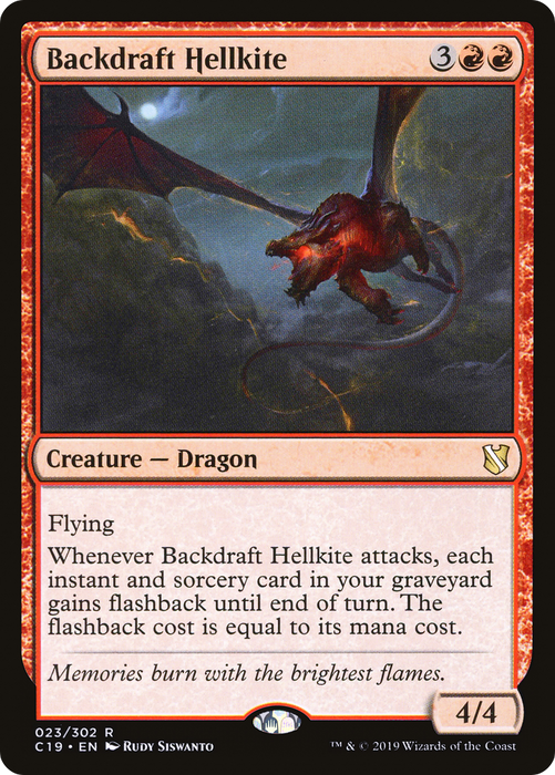 Backdraft Hellkite (C19-023) - rare