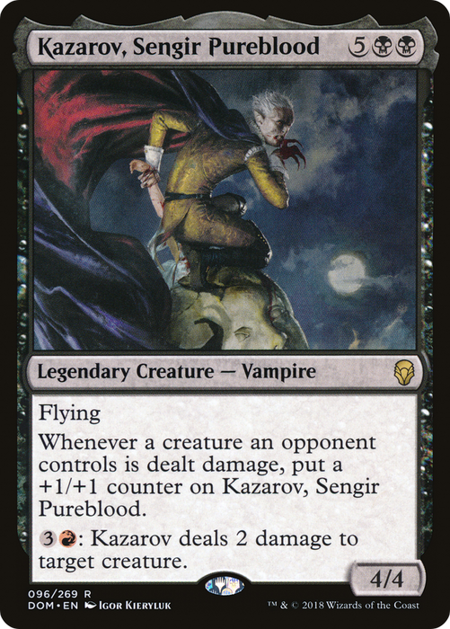 Kazarov, Sengir Pureblood (DOM-096) - rare - Foil