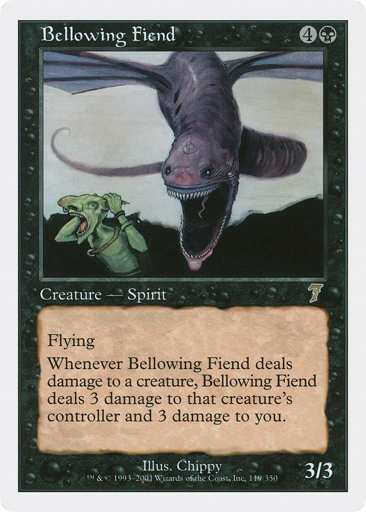 Bellowing Fiend (7ED-119) - rare