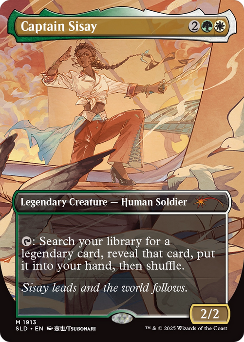 Captain Sisay (SLD-1913) - mythic (Borderless)