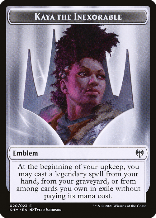 Kaya the Inexorable Emblem (TKHM-020) - common