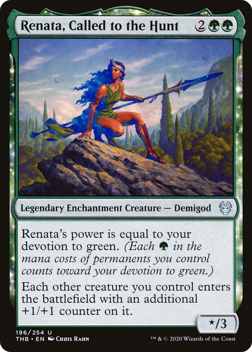 Renata, Called to the Hunt (THB-196) - uncommon: (enchantment) - Foil