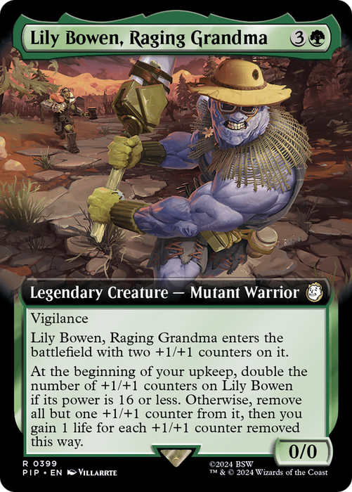Lily Bowen, Raging Grandma (PIP-399) - rare: (Extended Art) - Foil