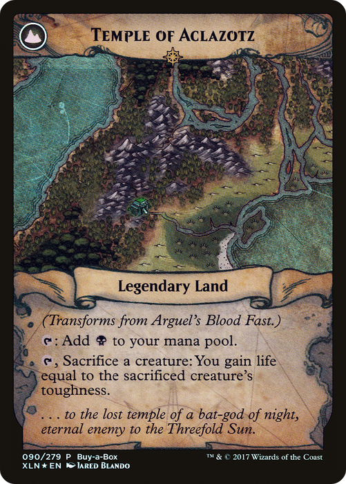 Arguel's Blood Fast // Temple of Aclazotz (BABP-090) - rare: (compasslanddfc) - Foil