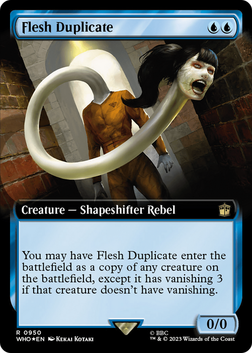 Flesh Duplicate (WHO-950) - rare: (Extended Art) - Foil