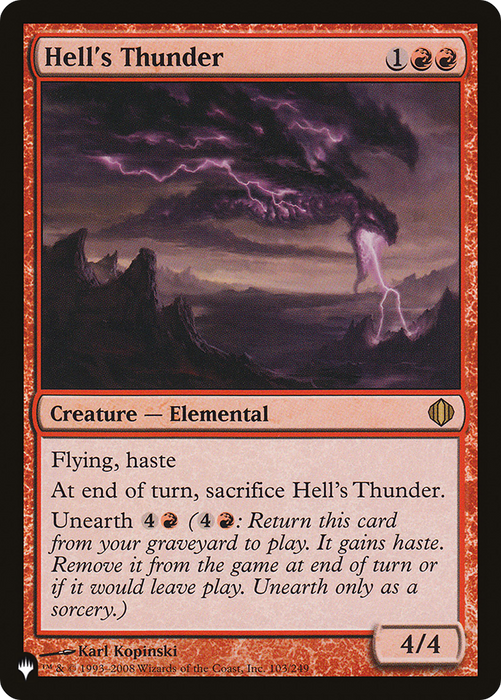 Hell's Thunder (LIST-ALA-103) - rare