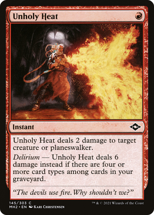 Unholy Heat (MH2-145) - common - Foil
