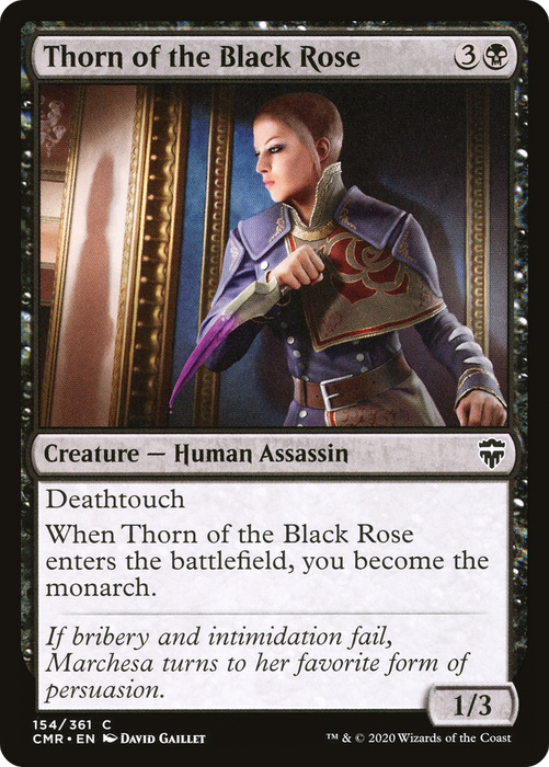 Thorn of the Black Rose (CMR-154) - common - Foil