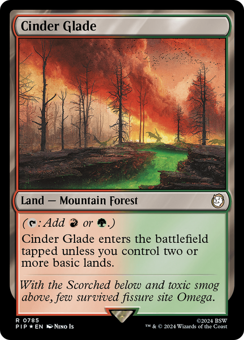 Cinder Glade (PIP-785) - rare - Foil