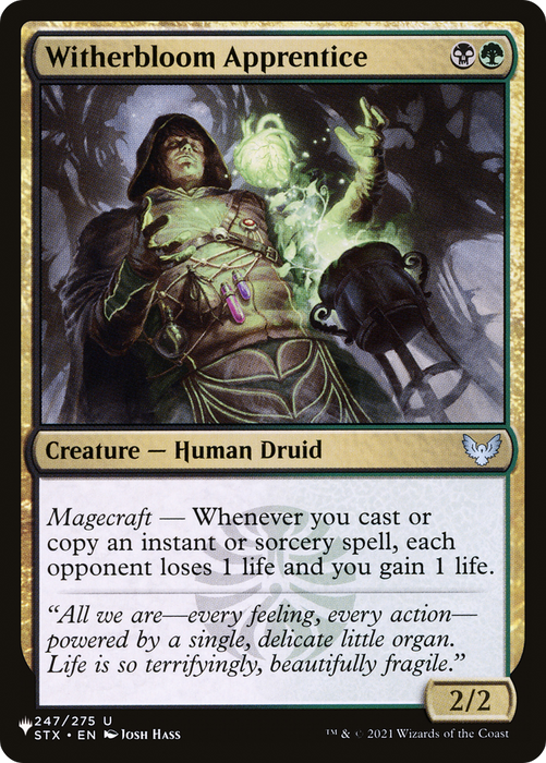 Witherbloom Apprentice (LIST-STX-247) - uncommon
