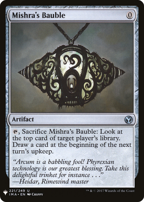 Mishra's Bauble (LIST-IMA-221) - uncommon