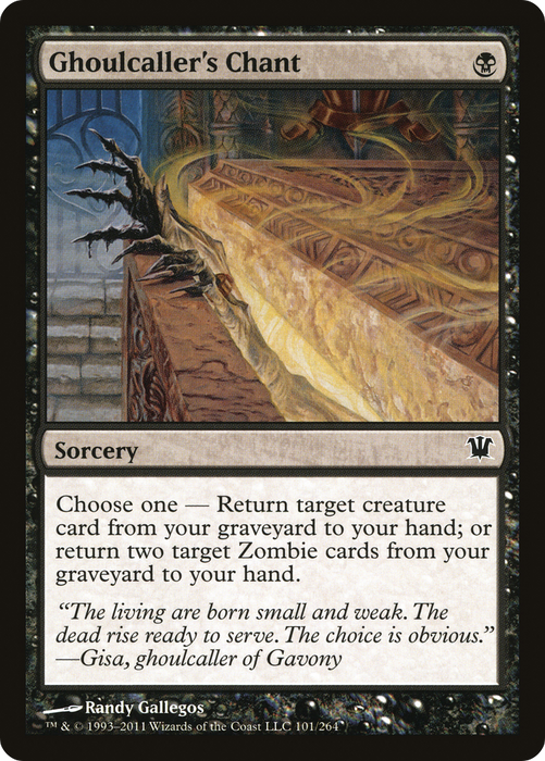 Ghoulcaller's Chant (ISD-101) - common - Foil