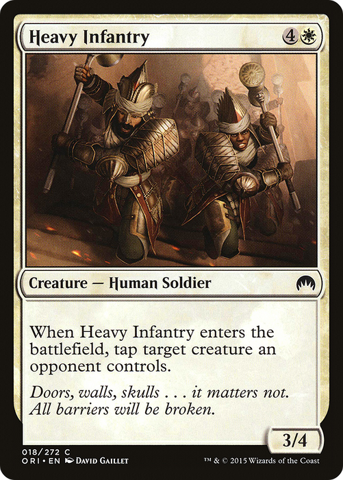 Heavy Infantry (ORI-018) - common - Foil