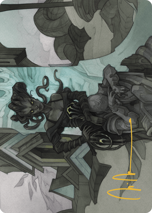 Vraska Joins Up // Vraska Joins Up (AOTJ-034) - common (Borderless) - Foil