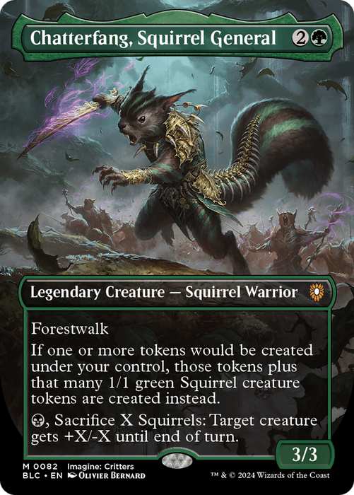 Chatterfang, Squirrel General (BLC-082) - mythic (Borderless)