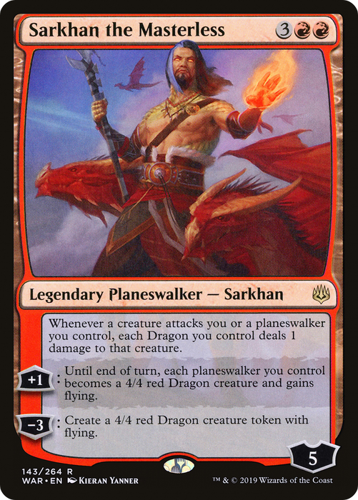 Sarkhan the Masterless (WAR-143) - rare