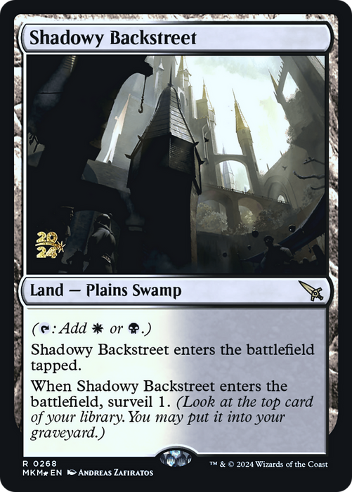 Shadowy Backstreet (PRE-268S) - rare - Foil