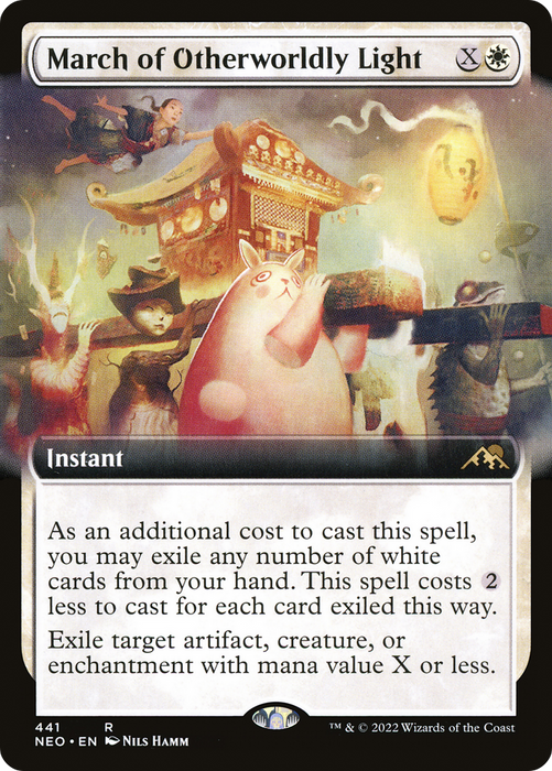 March of Otherworldly Light (NEO-441) - rare: (Extended Art) - Foil