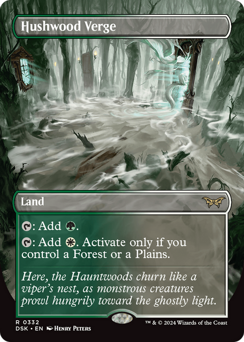 Hushwood Verge (DSK-332) - rare (Borderless) - Foil
