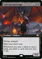 Infernal Sovereign (MOC-083) - mythic: (Extended Art)