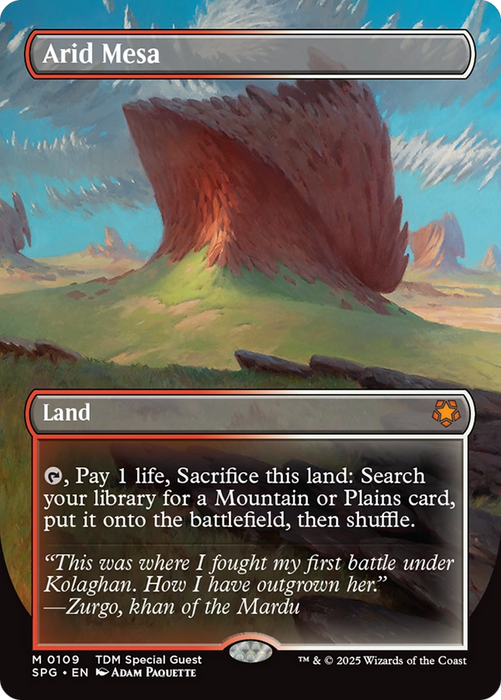 Arid Mesa (SPG-109) - mythic (Borderless) - Foil