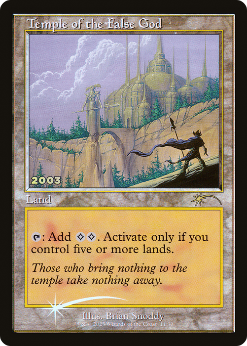 Temple of the False God (30A-P-011) - rare - Foil