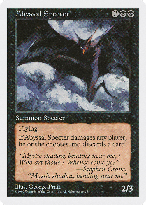 Abyssal Specter (5ED-139) - uncommon