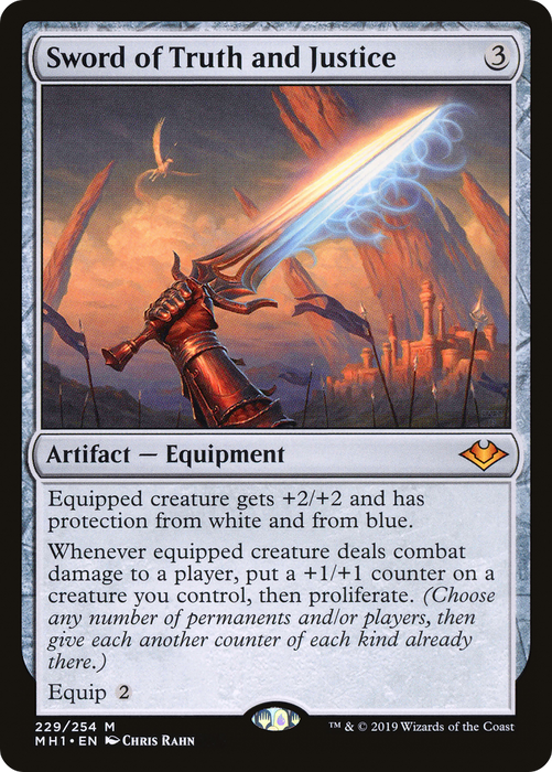 Sword of Truth and Justice (MH1-229) - mythic - Foil