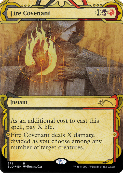 Fire Covenant (SLD-271) - rare: (Showcase) - Foil