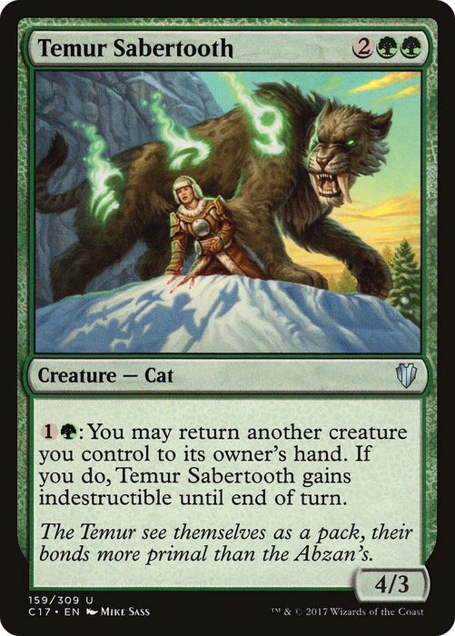 Temur Sabertooth (C17-159) - uncommon