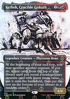 Kethek, Crucible Goliath (ONE-465) - rare: (Showcase) (Borderless) - Foil