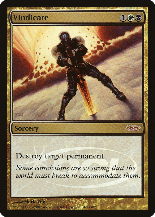 Vindicate (JDG-004) - rare - Foil