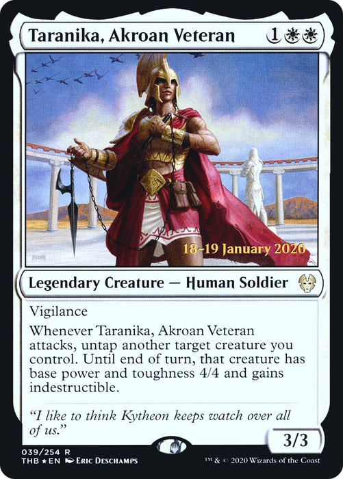 Taranika, Akroan Veteran (PRE-39S) - rare - Foil