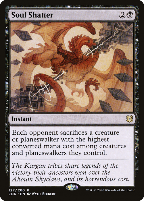 Soul Shatter (ZNR-127) - rare - Foil